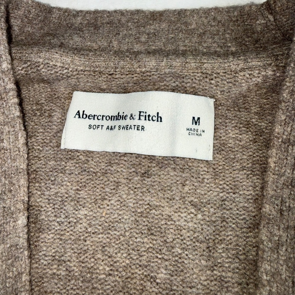 Abercrombie & Fitch Cardigan Sweater Women's Med Floral Embroidered Cottage Core - Picture 4 of 7